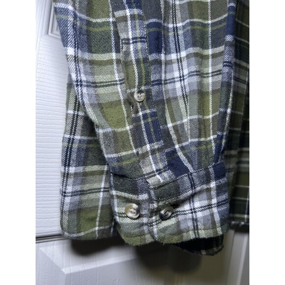 Red Head Brand Men’s Plaid Long Sleeve Button Up Shirt Green Size XLT - Picture 5 of 7